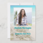 卒業式スターフィッシュ海n砂の写真のお知らせ 招待状 (正面)