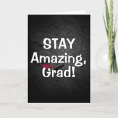 卒業式ステイアメージング文字オンロック カード (正面)