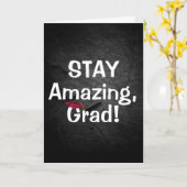 卒業式ステイアメージング文字オンロック カード (黄色い花)