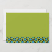 卒業式ターコイズグリーン 招待状 (裏面)