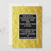 卒業式ディスコ祝ボールパーティー 招待状 (裏面)