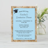 卒業式ディナーキャップブルー卒業 招待状 (スタンド正面)