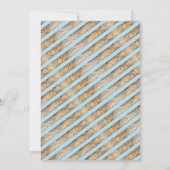 卒業式ディナーキャップブルー卒業 招待状 (裏面)