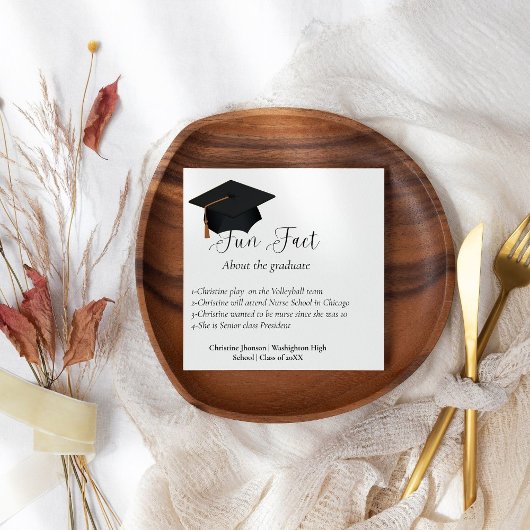 卒業式ナプキンについてのおもしろい事実 スタンダードカクテルナプキン