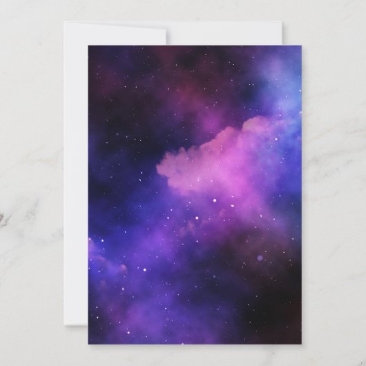 卒業式ネオングロー中学校の卒業写真 案内状 (裏面)