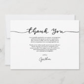 卒業式ハットありがとうスクリプトグラッドフォト 招待状 (裏面)