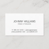 卒業式ハットオープンブックオンラインロゴ 名刺 (裏面)