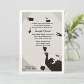 卒業式ハットトス招待状 招待状 (スタンド正面)