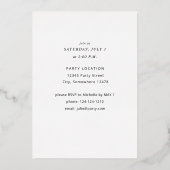 卒業式ハット卒業パーティーがいっぱい 箔招待状 (裏面)