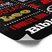 卒業式ハット18th誕生日の黒板の看板 ポスター (角)