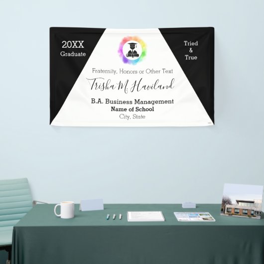 卒業式バナー水彩ルックHAMbyWG 横断幕 (トレードショー)