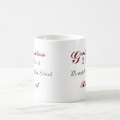 卒業式パーソナライズされたのマグ コーヒーマグカップ (中央)