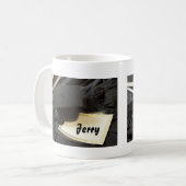 卒業式パーソナライズされたギフトアイディアコーヒーマグ コーヒーマグカップ (正面左)