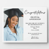 卒業式パーソナライズされたギフトカスタムメッセージ写真 フォトプラーク (正面)