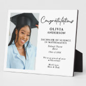 卒業式パーソナライズされたギフトカスタムメッセージ写真 フォトプラーク (側面)