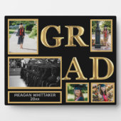 卒業式パーソナライズされたギフト写真コラージュプラーク フォトプラーク (正面)