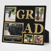 卒業式パーソナライズされたギフト写真コラージュプラーク フォトプラーク (側面)