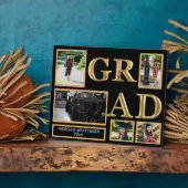 卒業式パーソナライズされたギフト写真コラージュプラーク フォトプラーク (側面)