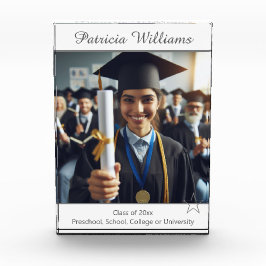 卒業式パーソナライズされたクラスのスター写真プラーク フォトブロック