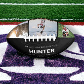 卒業式パーソナライズされたシニアフォトサッカー アメリカンフットボール