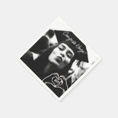 卒業式パーソナライズされたナプキンスカスタムの写真 スタンダードカクテルナプキン (角)