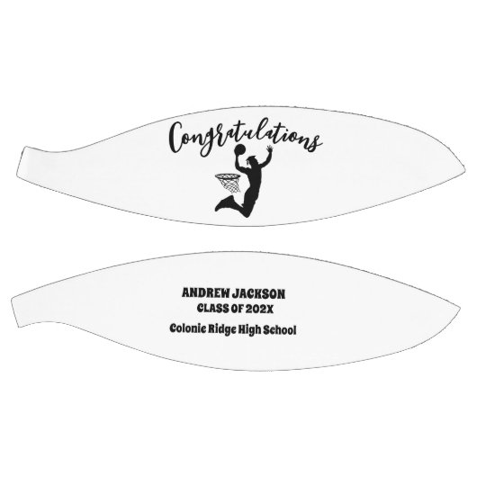 卒業式パーソナライズされたバスケットボール、卒業式ギフト バスケットボール (パネル)