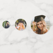 卒業式パーソナライズされたパーティの加飾を卒業 コンフェッティ (正面)