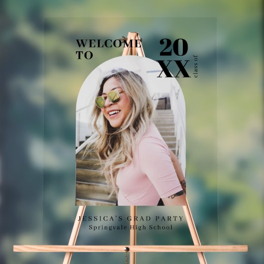 卒業式パーソナライズされたパーティーアクリル標識 アクリルサイン (ニュートラル)