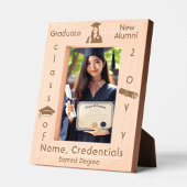 卒業式パーソナライズされたモダンフォトキャップ、ディプロマ レーザー彫刻フレーム