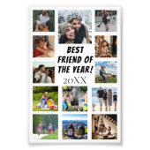 卒業式パーソナライズされた13フォトコラージュのポスター フォトプリント            (正面)