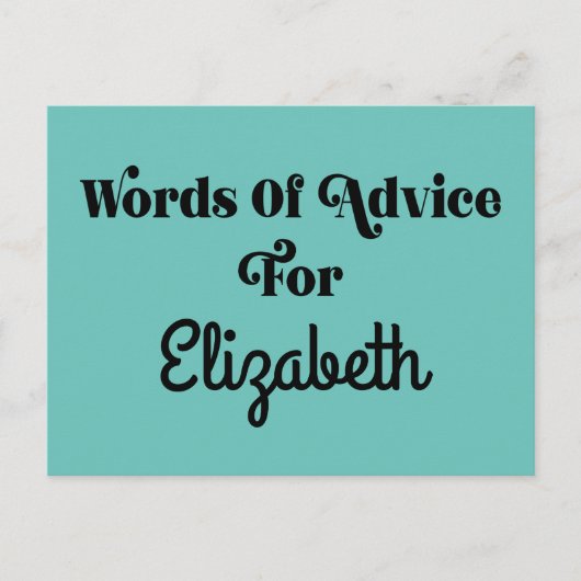 卒業式パーティアドバイスカード ポストカード (正面)