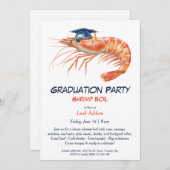 卒業式パーティエビボイル招待状 招待状 (正面/裏面)