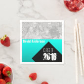 卒業式パーティクラス2018カスタム紙ナプキン1 スタンダードカクテルナプキン (インサイチュ)