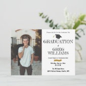 卒業式パーティフォト招待状カード 招待状 (スタンド正面)