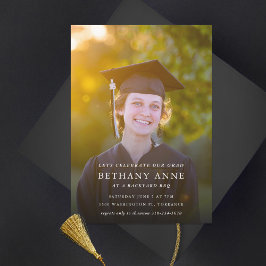 卒業式パーティミニマルフォト招待状 招待状