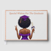 卒業式パーティーのゲスト最高のブック – 卒業の希望 ゲストブック (正面)