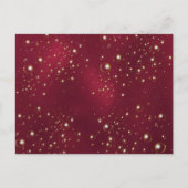 卒業式パーティーのブルゴーニュのバブル招待状 ポストカード (裏面)