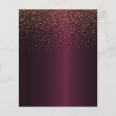 卒業式パーティーのブルゴーニュ予算招待状2025 チラシ (裏面)