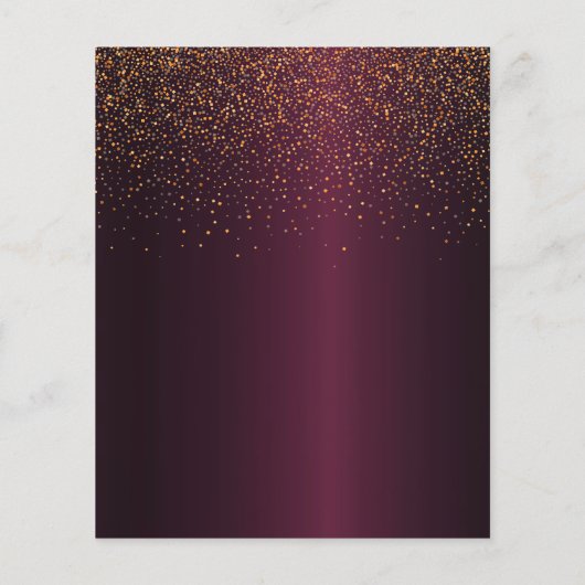 卒業式パーティーのブルゴーニュ予算招待状2025 チラシ (裏面)