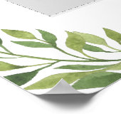 卒業式パーティーの緑のフォトブースのフレーム ポスター (角)