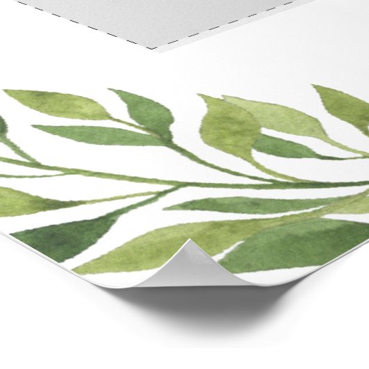 卒業式パーティーの緑のフォトブースのフレーム ポスター (角)