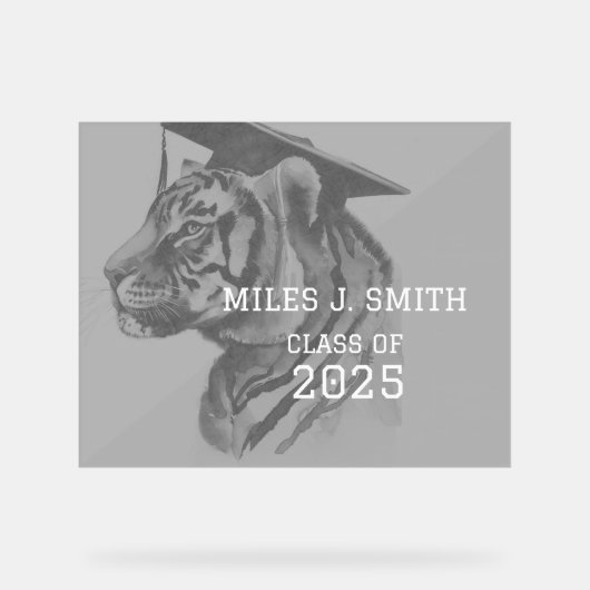 卒業式パーティーアクリル標識 アクリルサイン (正面)