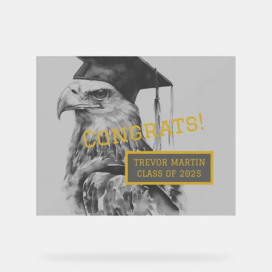 卒業式パーティーアクリル標識 | イーグル アクリルサイン (正面)