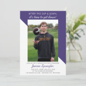 卒業式パーティーオープンハウス2023フォトパープル 招待状 (スタンド正面)