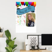 卒業式パーティーポスターゲストの署名記念 ポスター (ホームオフィス)