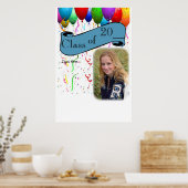 卒業式パーティーポスターゲストの署名記念 ポスター (キッチン)