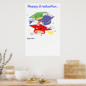 卒業式パーティーポスターゲストの署名記念 ポスター (キッチン)