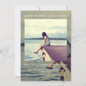 卒業式パーティーレイヤードフォト招待状 招待状 (正面)