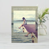 卒業式パーティーレイヤードフォト招待状 招待状 (スタンド正面)