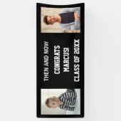 卒業式パーティー今すぐベビー写真おめでとう 横断幕 (縦)